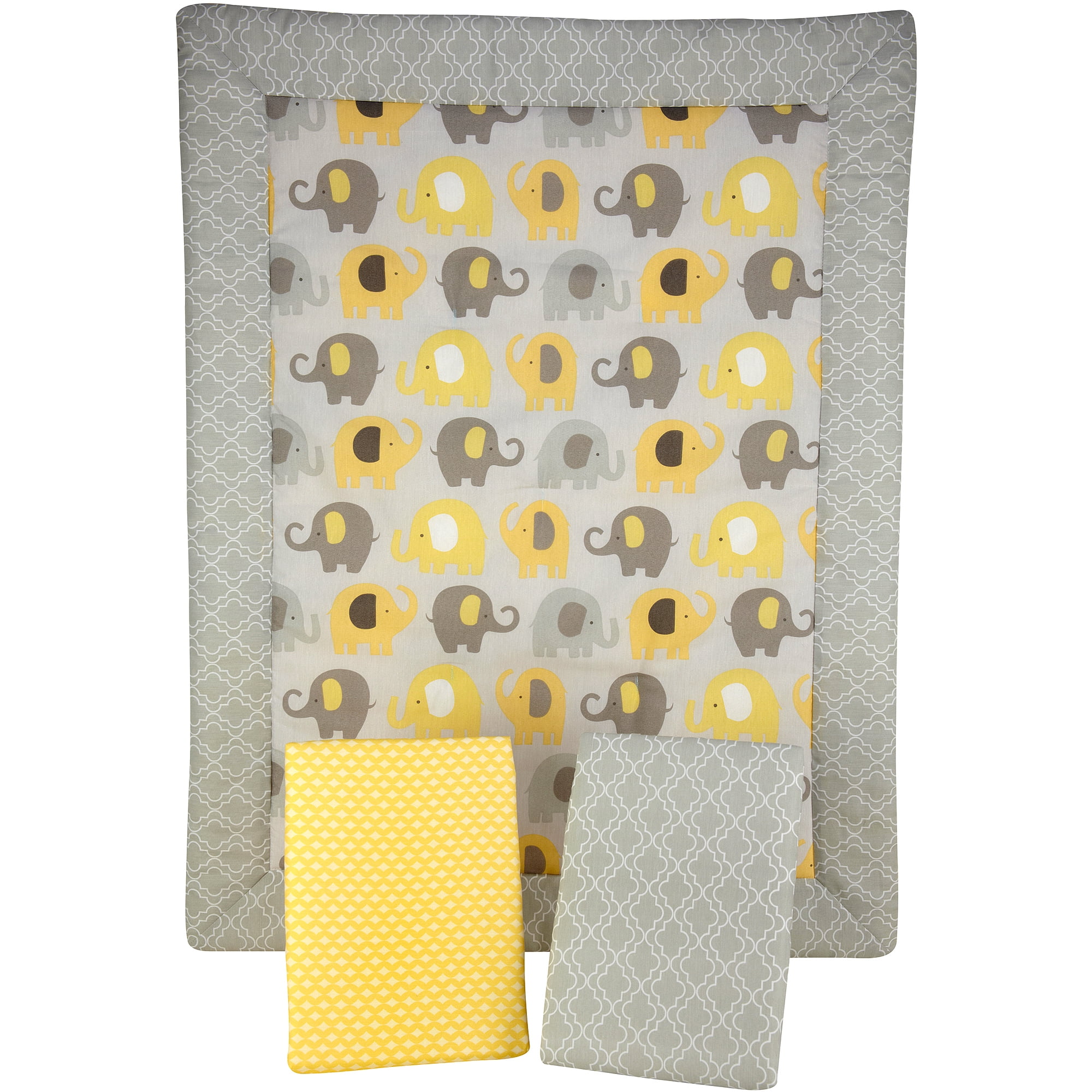 Little Bedding By Nojo Elephant Time 3 Piece Portable Crib Little Bedding By Nojo Elephant Time 3 Piece Portable Crib Set Yellow Com