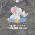 thumbnail image 4 of Inktastic My Opa Loves Me to the Moon and Back Elephant Family Boys or Girls Baby Bodysuit, 4 of 5