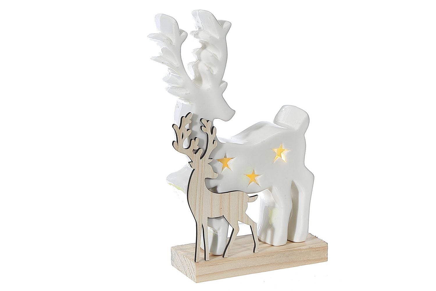 Décor De Cerf En Céramique À Led