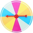 thumbnail image 1 of OULII DIY Prize Wheel for Parties and Events Rotating Game Prop with Plastic Material Multi Color, 1 of 7