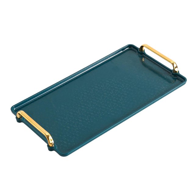Bandeja de plástico antideslizante para servir comida, cena, bebida, multiusos, Material ABS resistente, para el hogar, bandeja de cocina, bandeja de Verde Baoblaze Bandeja de servir