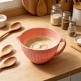 thumbnail image 5 of Wide Mouth Large Capacity Plastic Salad Bowl with Handle, Stables Grip Base Mixing Bowl for Kitchen Baking and Food Prep, 5 of 6