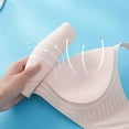 thumbnail image 5 of Amidoa Seamless Womens Bras Back-Smoothing No Wire Pink Solid Bra Brasieres for Womens M, 5 of 9