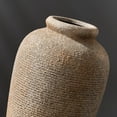 thumbnail image 3 of Large Ceramic Rustic Vase, 11 inch Minimalist Drative Vase, Farmhouse Tall Wood Colored for Home Dr, Living Room, Shelf Dr, Enterway, Table Dration, Brown, 3 of 6