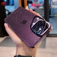 thumbnail image 2 of Funda de lujo con purpurina y soporte para cámara, carcasa transparente para iPhone 14 Pro Max, 12, 13 Pro Max, 14Pro Fivean unisex, 2 of 2