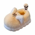 thumbnail image 4 of FUZHIQ Toddler Slippers Girl Size 6 Girls Winter Warm Slippers Cozy Indoor Outdoor Soft Lined Booties With Heel Cover for Kids Soft Rabbit Warm Shoes for 14-14.5 Years, 4 of 6