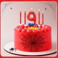 thumbnail image 6 of Ekuci Spider Themed Birthday Candle Set, Red & Blue, Number 9, Ideal for Boys & Girls Parties, 13 Pcs, 6 of 7