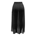 thumbnail image 2 of XIYON Women's Skirt Elastic Waist Solid Color Sheer Mesh A Line Comfortable Fashion Maxi Skirts For Casual Daily Wear,Black,S, 2 of 8