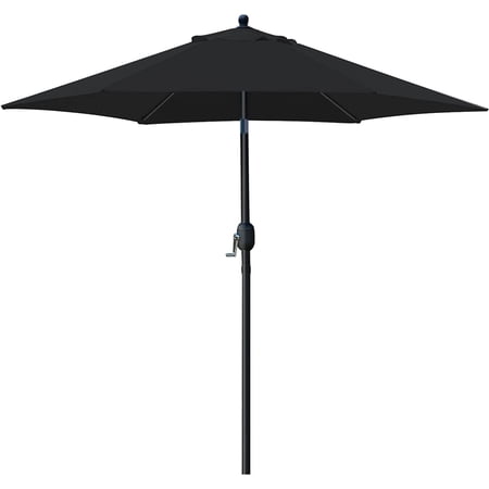 Condition photo showing Good Condition for bibana 7.5 patio umbrella outdoor table market umbrella with push button tilt/crank 6 ribs (black)