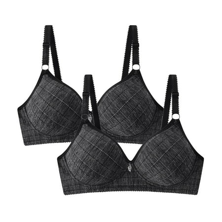 

Lady Bandeau Tube Top Print Wirefree Bra 2-Pack