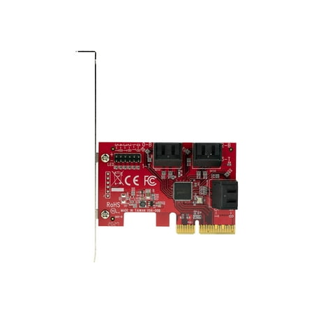 6-Port PCIe SATA 3.0 Expansion Card (ASM1166 Chip) With 6 Cables & Low Profile Bracket
