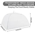 thumbnail image 4 of Hengguang 8Pack Mesh Food Covers, 17inch Outdoor Food Covers, Reusable Large Pop-Up Mesh Food Cover Tent, Collapsible Food Cover for Outdoor and Home Use, 4 of 7