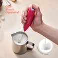 thumbnail image 5 of Powerful Handheld Milk Frother, Mini Milk Foamer, Battery Operated (Not included) Stainless Steel Drink Mixer for Coffee, Lattes, Cappuccino, Frappe, Matcha, Hot Chocolate., 5 of 5