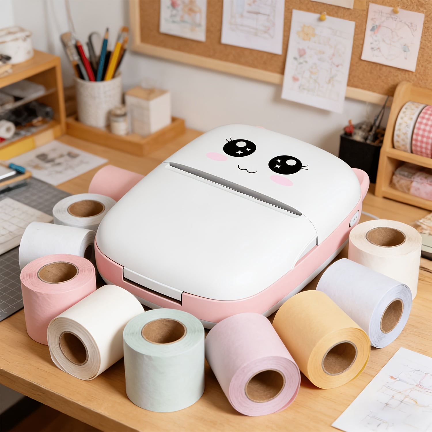 Portable Label Maker: Handheld Sticker Printer for Home, Office & Address Labels with Built-in Templates