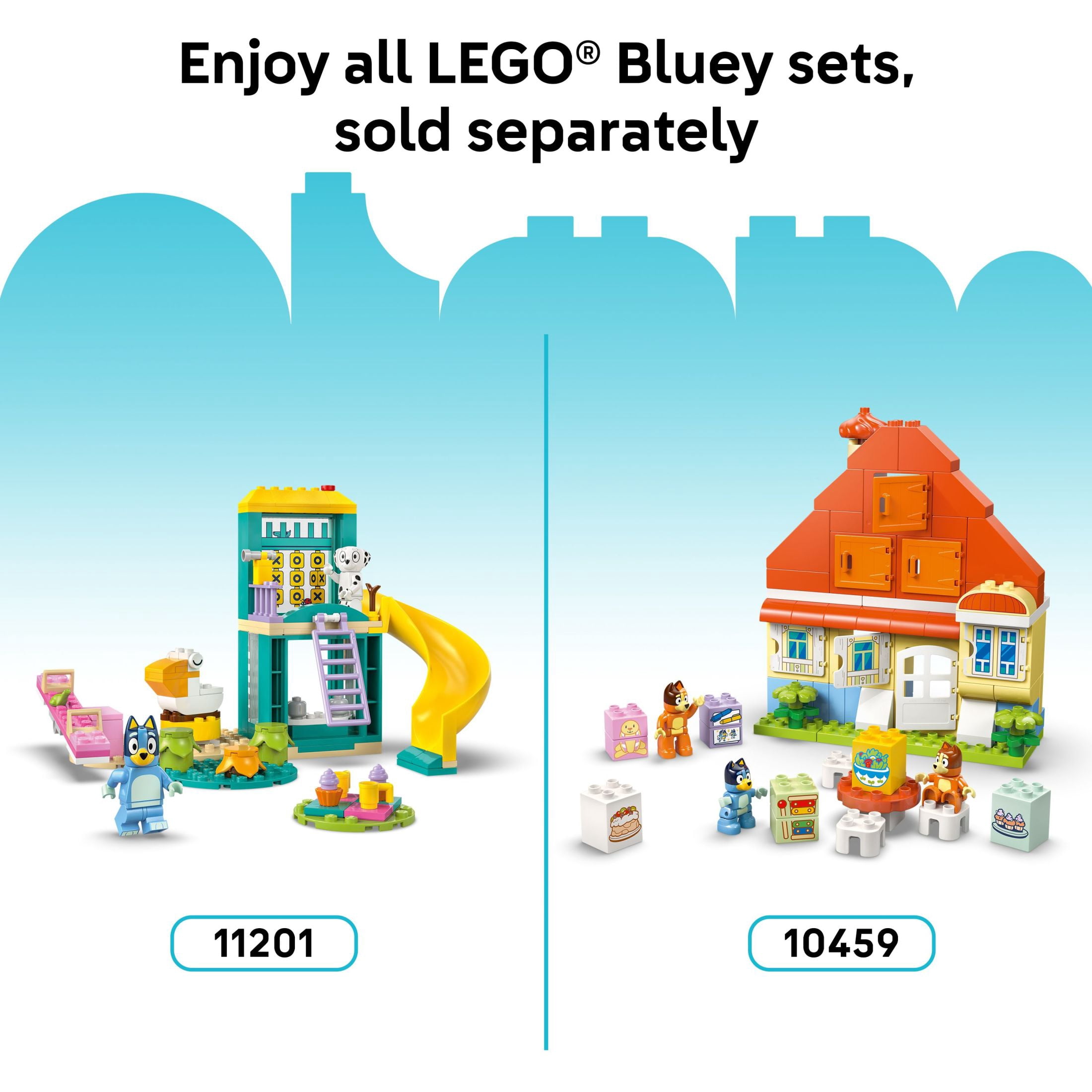 LEGO DUPLO Bluey Ice Cream Trip with Bluey - Toddler Toy For Boys and Girls Ages 2+ - Includes Bluey Figure and Ice Cream Toy Stand -  Sensory Toy for Pretend Play - Preschool Gift Idea - 10458