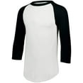 thumbnail image 1 of Augusta Sportswear Femmes 4421, m, Blanc/noir, 1 of 1