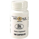 BioTech Pharmacal D3 - 1,000 IU - 100 Capsules