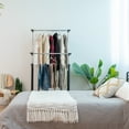 thumbnail image 3 of IRIS Adjustable Double Rod Clothes Rack, Garment Rack, Clothing Rack with Wheels, 3 of 7