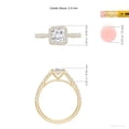 thumbnail image 5 of ANGARA IGI Certified Lab Grown 1.05 Ct Diamond Engagement Ring for Women in 14K Yellow Gold (Size-5.5mm| Color-F-G| Clarity-VS) | April Birthstone, Anniversary, Jewelry Gift for Women | Diamond Ring, 5 of 7