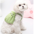 thumbnail image 2 of Ropa para perros Bufanda con estampado floral Chaleco para perros Ropa para mascotas Trajes para cachorros pequeños Yorkshire Perro Abrigo de verano rejilla verde (2XL) JM, 2 of 5