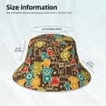 thumbnail image 5 of Balery Robot and Monsters Sun Hats for Men Women Bucket Hat UPF 50+ Buckey Hat Boonie Hat Foldable UV Protection Hiking Beach Fishing Summer, 5 of 9