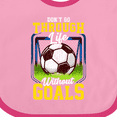 thumbnail image 4 of Inktastic Soccer Funny Goals Boys or Girls Baby Bib, 4 of 4