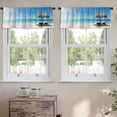 thumbnail image 2 of LALILO Kitchen Curtain Valance Beach Tropical Summer Rod Pocket Window Curtain 52"x 18" Set of 2, 2 of 5