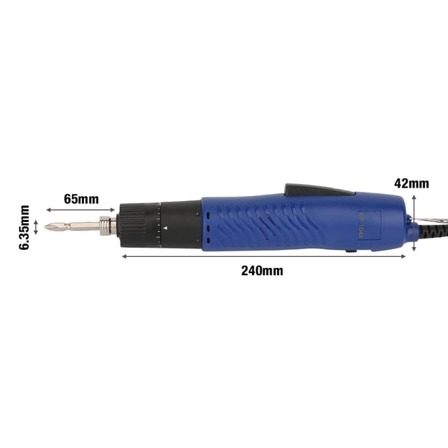 Electric Mini Screwdriver, Electric Screwdriver Mini 1/4 Inch Handheld Electric Power Wrench 220V Adjustable , With 6.35mm Bits