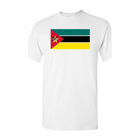 Mozambique Country Flag Adult DT T-Shirt Tee