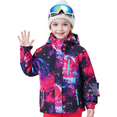 thumbnail image 2 of BGX Girls Ski Jacket Waterproof Insulated Warm Winter Snow Coat With Hooded Snowboard Skiing Jackets for Kids(7-8 Years, Nebula), 2 of 6