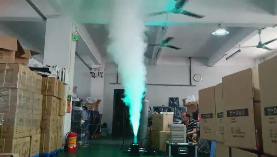 Digital CO2 Gas Column Fogger 90° Adjustable Led Rendering RGB Colorful Smoke Mist Jet Machine DMX512 Control w/3m Hose Dj Equipment for Concerts Nightclubs Wedding Birthday Home Coming Parties