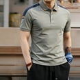 thumbnail image 2 of IhhxPro Men's Short Sleeve Moisture-Wicking Collared Shirt Contrast Shoulder Performance Summer Casual Athletic Fit Quick Dry Golf Outdoor M-4XL, 2 of 7