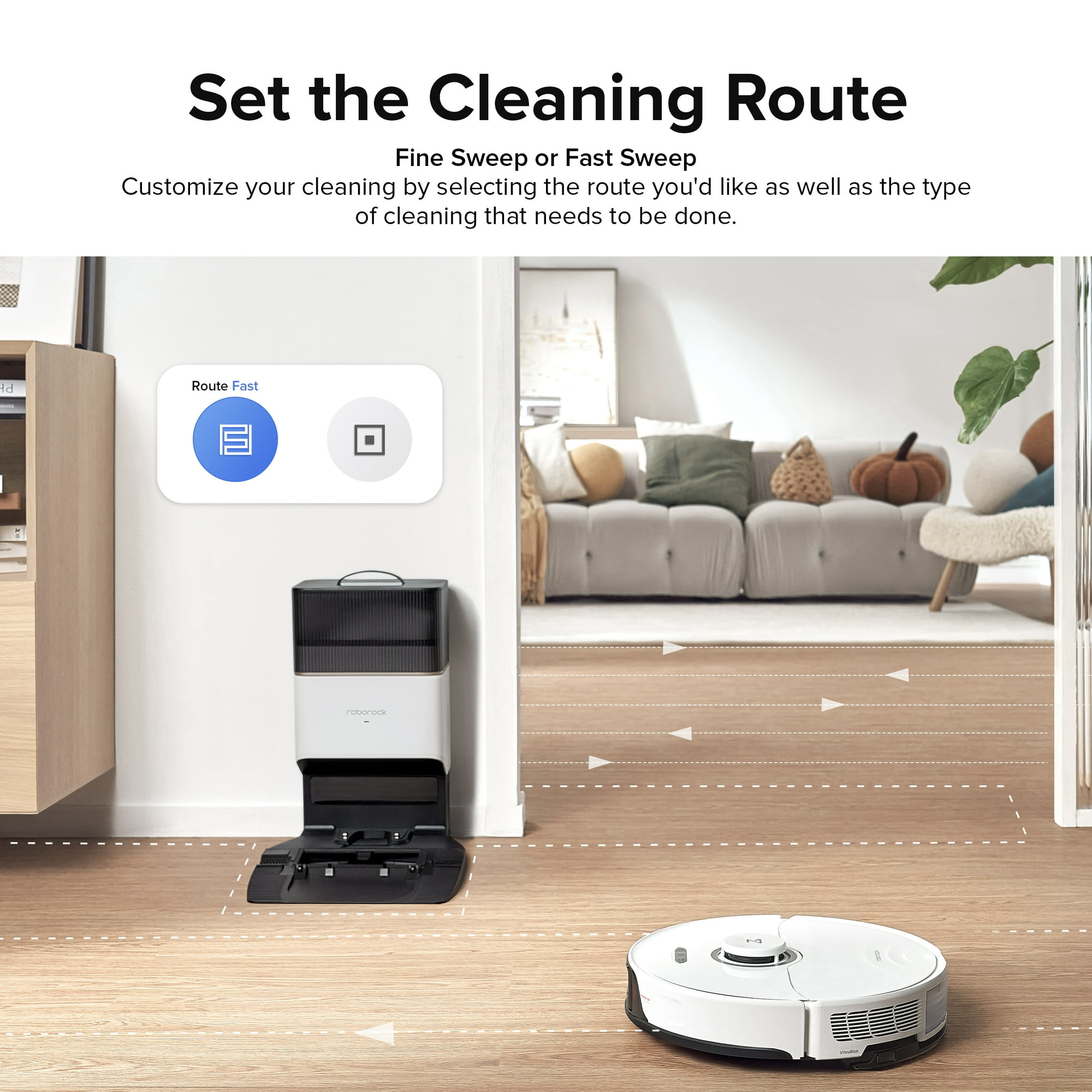 Roborock® S8+ Robot Vacuum Cleaner and Sonic Mopping with Auto-Emptying, 6000 Pa, and Obstacle Avoidance