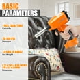 thumbnail image 4 of KAMSIN K1620 Pneumatic Decorative Nailer 41/64''(16.2mm) Diameter Air Upholstery Tacks Gun for Furniture, 4 of 7