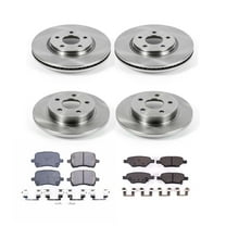 Ultimate Brakes Front and Rear Semi-Metallic Brake Pad and Rotor Kit with Hardware WM81268