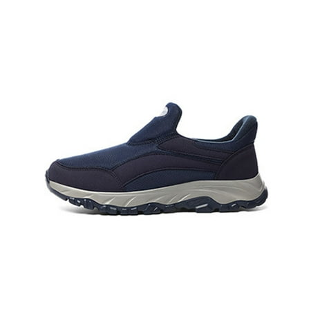 

Rockomi Womens Lightweight Slip On Sneakers Comfortable Slip-Ons Slip On Sneakers Winter Warm Outdoor Breathable Walking Shoes Dark Blue 6