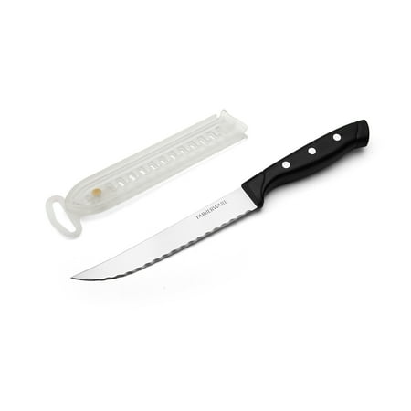 5.5 Inch Serrated Utility Knife - Farberware Wave Edge 5.5 Inch Utility With Clear Blade Cover