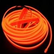 5M USB Neon EL Wire Glowing Electroluminescent Wire for Valentine Christmas Festival Party Light Decoration(Yellow)