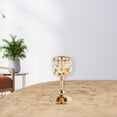 thumbnail image 3 of Candelabro de cristal moderno para velas de té para Navidad, bodas, inauguración de la casa oro S, 3 of 7