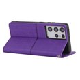 thumbnail image 5 of Dteck for Samsung Galaxy S21 Ultra Flip Wallet Case, PU Leather Case with Card Slot Kickstand and Wrist Strap Shockproof Protective Case for S21 Ultra 6.8" 2021 Women Men, Purple, 5 of 11