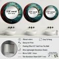 thumbnail image 4 of Designart "Majestic Motion Spiral In Red And Blue" Abstract Spirals Rund Mirror For Wall Decor - Large Red Round Print Mirror - Round Modern Mirror - Wall Mounted Round Large Mirror - 29" x 29", 4 of 6