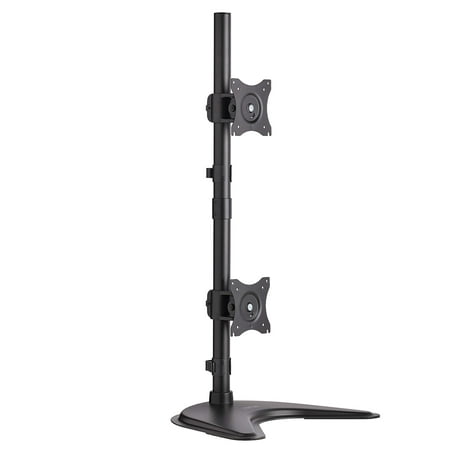 UPC: 0037332190574 | Tripp Lite Dual Vertical Flat-screen Desk Mount Monitor Stand Clamp Swivel Tilt 15  To 27  Flat Screen Displays – Mounting Kit (desk Mount) – For 2 Lcd Displays – Metal – Black – Screen Size: 15 -27