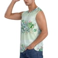 thumbnail image 3 of Goofa Succulent Printed Men's Sleeveless T-Shirt - Athletic Gym Workout Tank Top for Men - Moisture-Wicking, UPF 30+ Quick-Dry Muscle Tee-Medium, 3 of 8