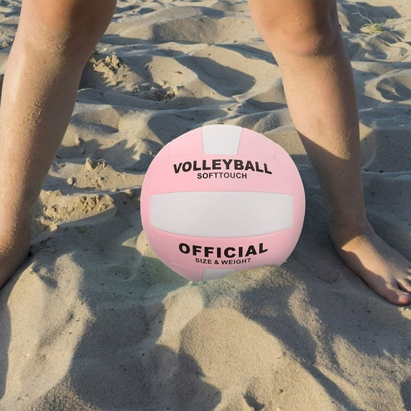 LULULION Soft Volleyball For Games Training Volleyball Pink Pu 1Pcs
