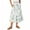 White, variant on WTOBBY Women's Floral Print Flowy Flared Maxi Skirt with Ruffle Hem, A-Line Elastic Waist Elegant Tiered Layered Bohemian Long Skirt for Casual Summer Outfits and Beach Parties,Pink M