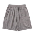 thumbnail image 4 of Men's Casual Shorts Men Shorts Athletic Cabin Creek Men Casual Wear Mens Button Short Mens Valid Men's Basketball Sweatpants Us Running Plain Short Running Gym Grey 3XL, 4 of 4