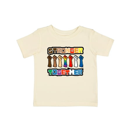 

Inktastic Stronger Together with Pride Large Gift Baby Boy or Baby Girl T-Shirt