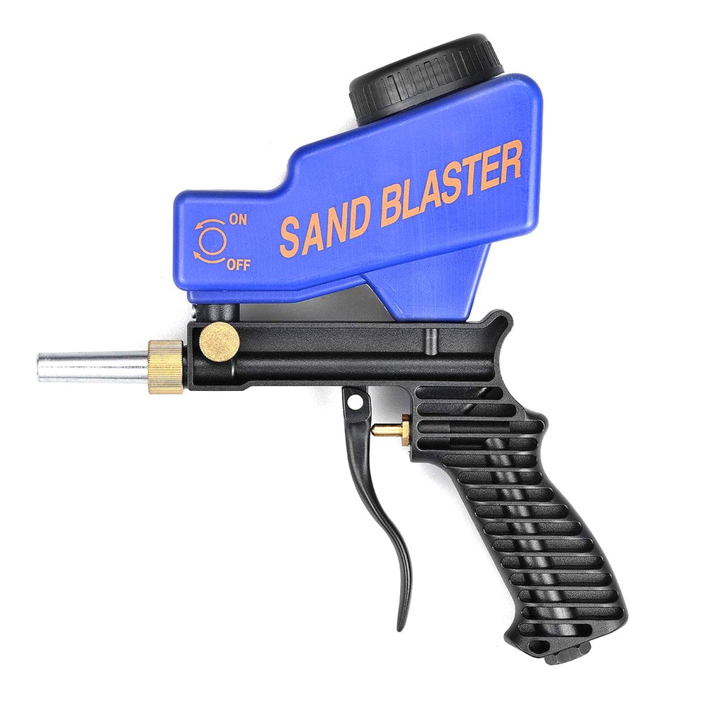 Portable Gravity Sandblasting Gun Pneumatic Sandblasting Set Rust Blasting Device Small Sand
