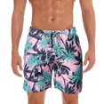 thumbnail image 1 of Pantalones cortos de tabla para hombre, traje de baño de secado rápido, fiesta de vacaciones en la playa, Bermudas, pantalones grandes de natación oso de fresa vestir, 1 of 5
