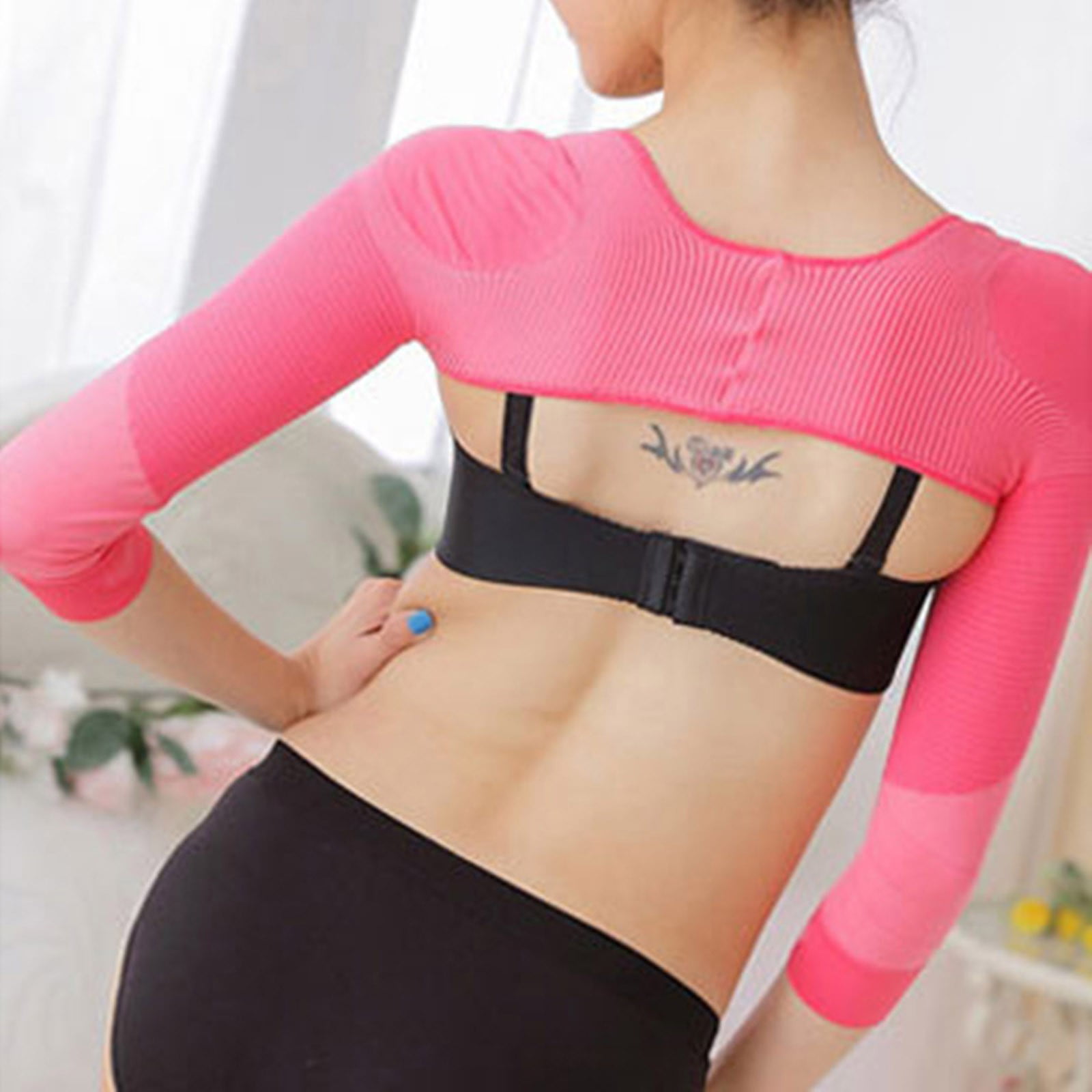 LBECLEY Waist Training Corset Womens Arm Shaper Upper Arm Shaper Figure  Shaper Sleeve Arm Sleeves Shake Butterfly Sleeve Shoulder Protector Post  Compression Posture Women Stomach Shirt Pink M 